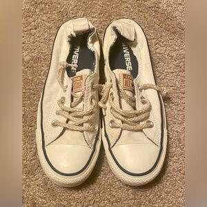 Converse Kids Off-White Canvas Sneakers